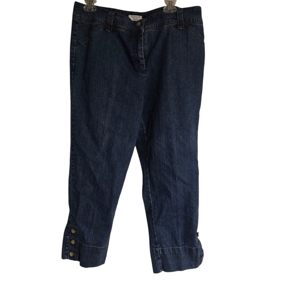 Charter Club Blue Denim Capris Siez 14 Women's - Picture 1 of 4